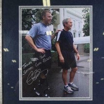 Autograph Signed Photo President George W. Bush Frame 17"x15" Army Veteran image 2