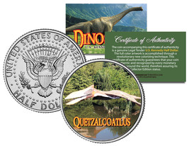 QUETZALCOATLUS * Collectible Dinosaur * JFK Half Dollar Colorized Coin P... - $8.56