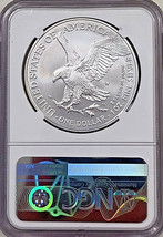 2022-W $1 Burnished American Silver Eagle NGC MS70 ADVANCE RELEASES - TRUMP  image 2