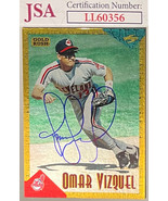 Omar Vizquel signed 1994 Pinnacle/Score Gold Rush Trading Card #RT-10- J... - $29.95