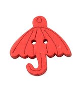 Set of 60, Baby Sweater Buttons Cartoon Umbrella Decorative Buttons, Red... - $18.44