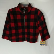 Baby Boy Jacket 12 Months Red Carter Lumberjack Buffalo Check Microfleece Coat - $29.99