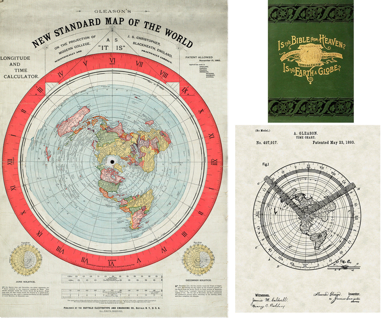 1892 flach Erde Karte Gleason's NEU Standard and similar items 1892 flach Erde Karte Gleason's NEU Standard and similar items
