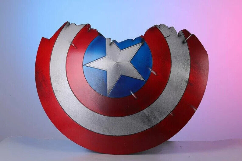 Captain America Broken Shield Metal Prop Replica Avengers Endgame Armor And Shields 3845