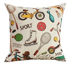 Multicolor Living Room Bedroom Sofa Pillow, Sports Equipment - $23.67