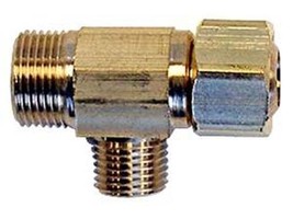 Easy Connect 3/8&quot; x 3/8&quot; x 1/4&quot; Brass Supply Stop Extender Tee - $8.88