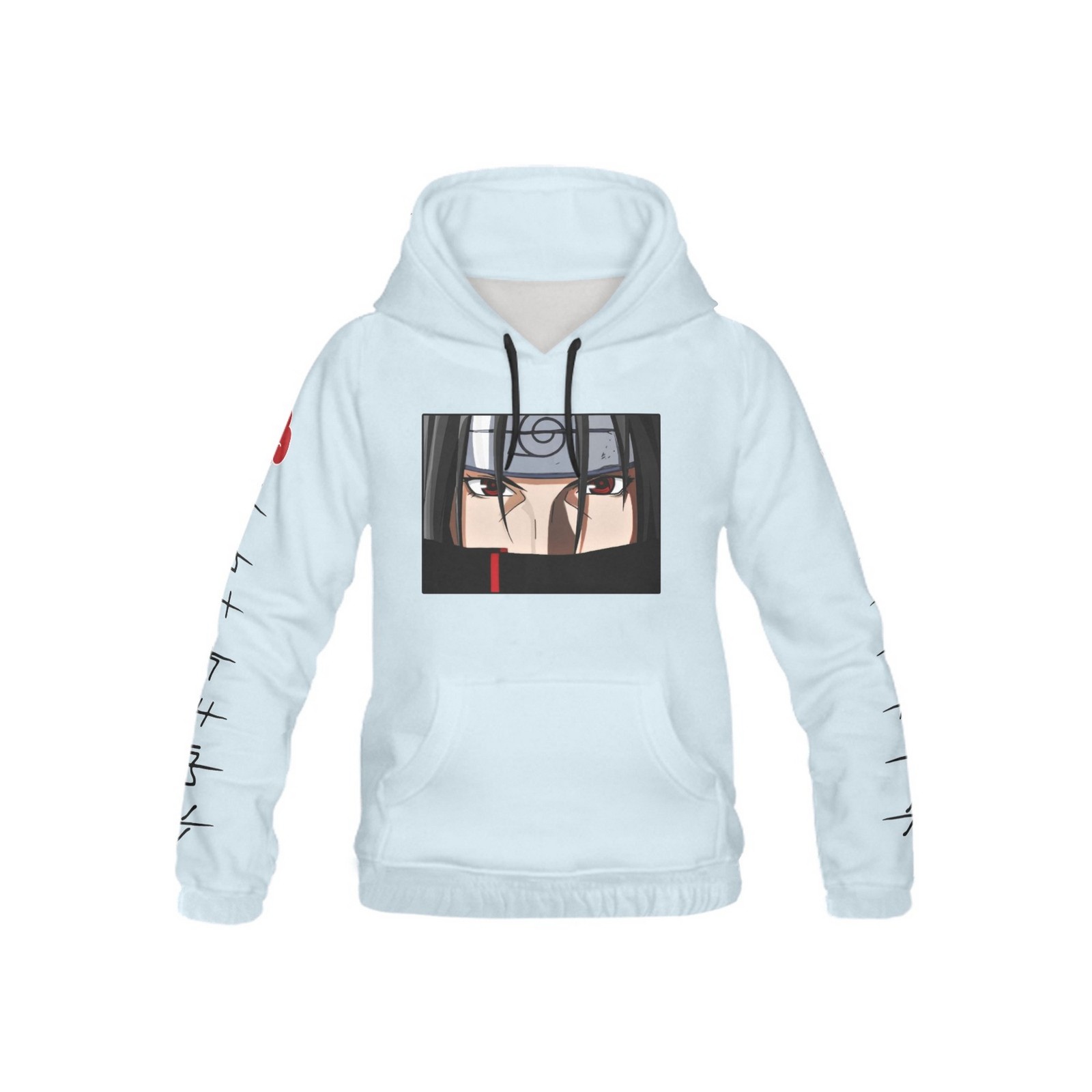 Youth's BLUE PASTEL Itachi Uchiha Anime All Over Print Hoodie (USA Size)