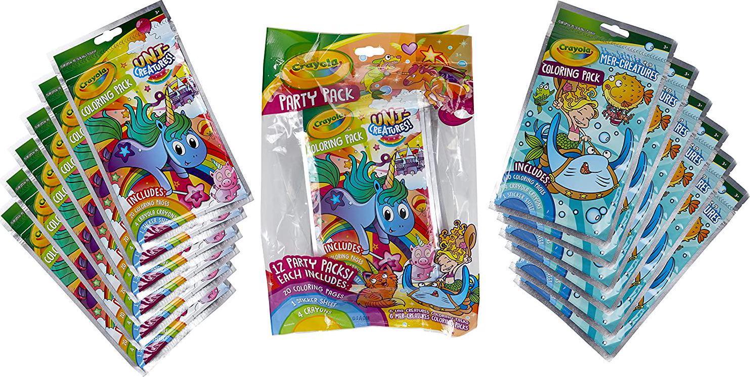 Crayola Coloring Book Party Favors, Uni-Creatures and 12 - Favors ...