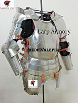 Medieval Epic Gothic Half Suit of Armor Breastplate Back Plate And Arm Guard