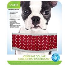 FouFit Dog Cooling Collar Large Red image 1