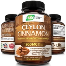 NutriFlair Ceylon Cinnamon 120 Cap Blood Sugar Support Joint Support Ant... - $54.18