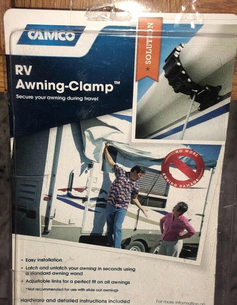 Camco 42556 RV Awning Clamp Black VERY RAREUSA MADEOne Clamp OnlyNEW