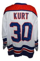 Any Name Number New York Raiders Retro Hockey Jersey Kurt White Any Size image 2