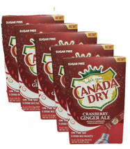 Canada Dry Cranberry Ginger Ale Sugar Free On The Go Drink Mix Boxes Lot Of 5 - $18.69