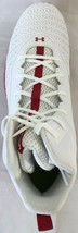NEW IN BOX Under Armour UA Men's Hammer MR Football Cleats White Red 3022838-106 - $49.95