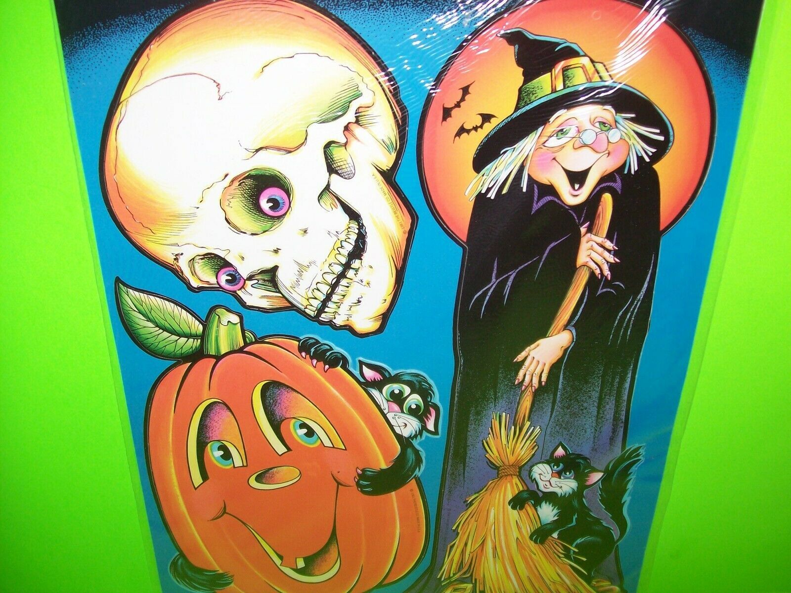 Beistle Vintage Halloween Diecut Decorations SEALED 1981 Set of 10