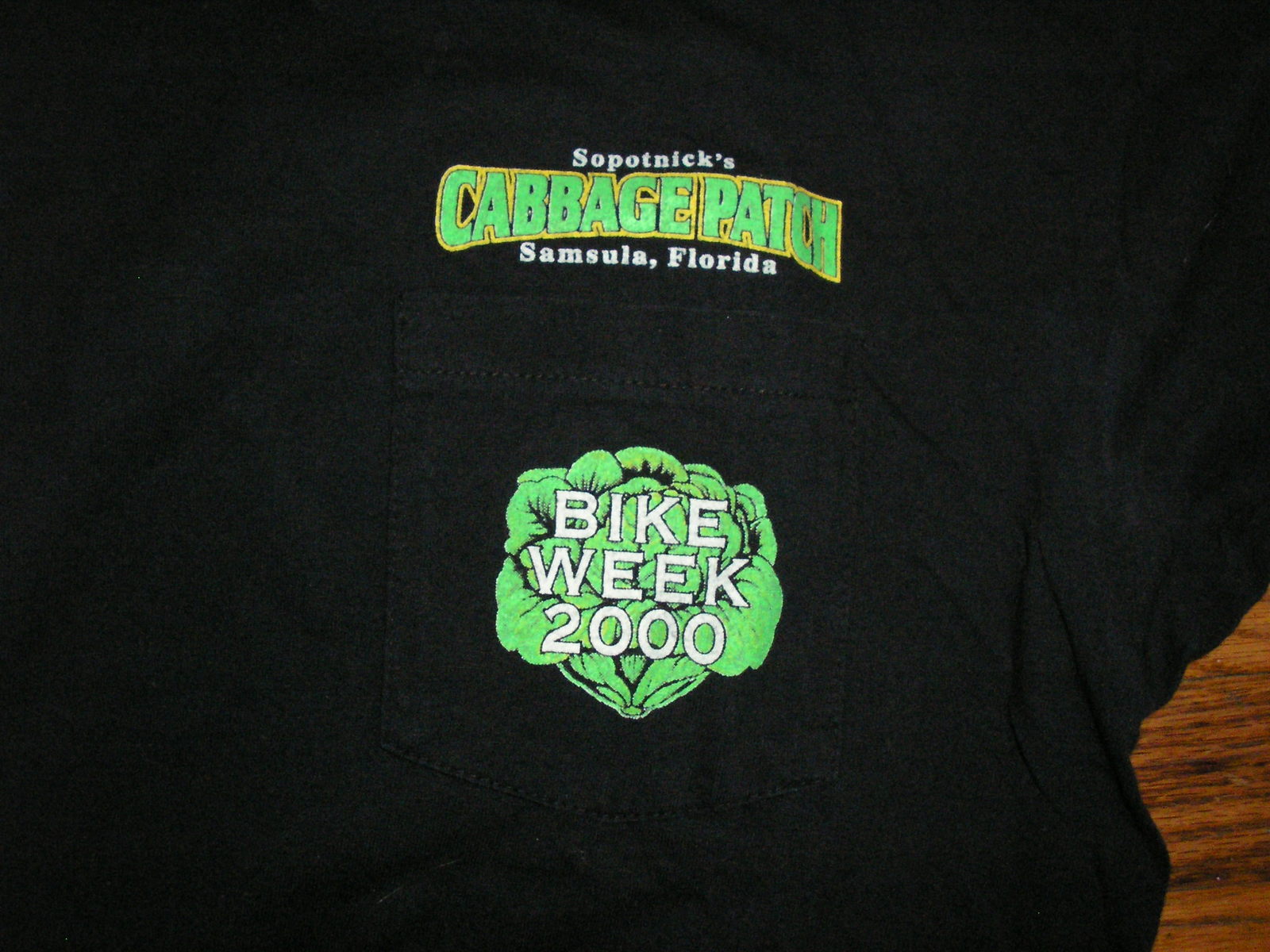 CABBAGE PATCH BIKE WEEK 2000 LONG SLEEVE POCKET SHIRT DAYTONA BEACH