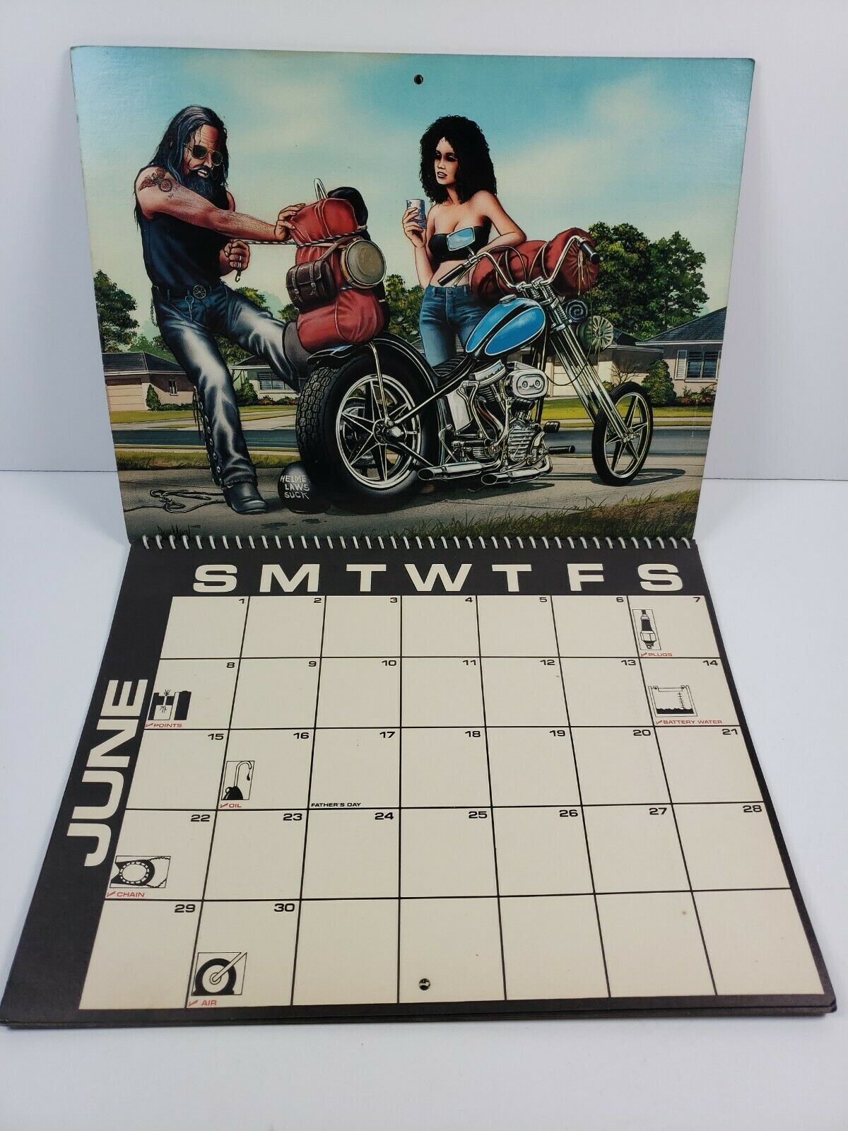 1980 Easy Rider Calendar Fully Intact Full Color Other
