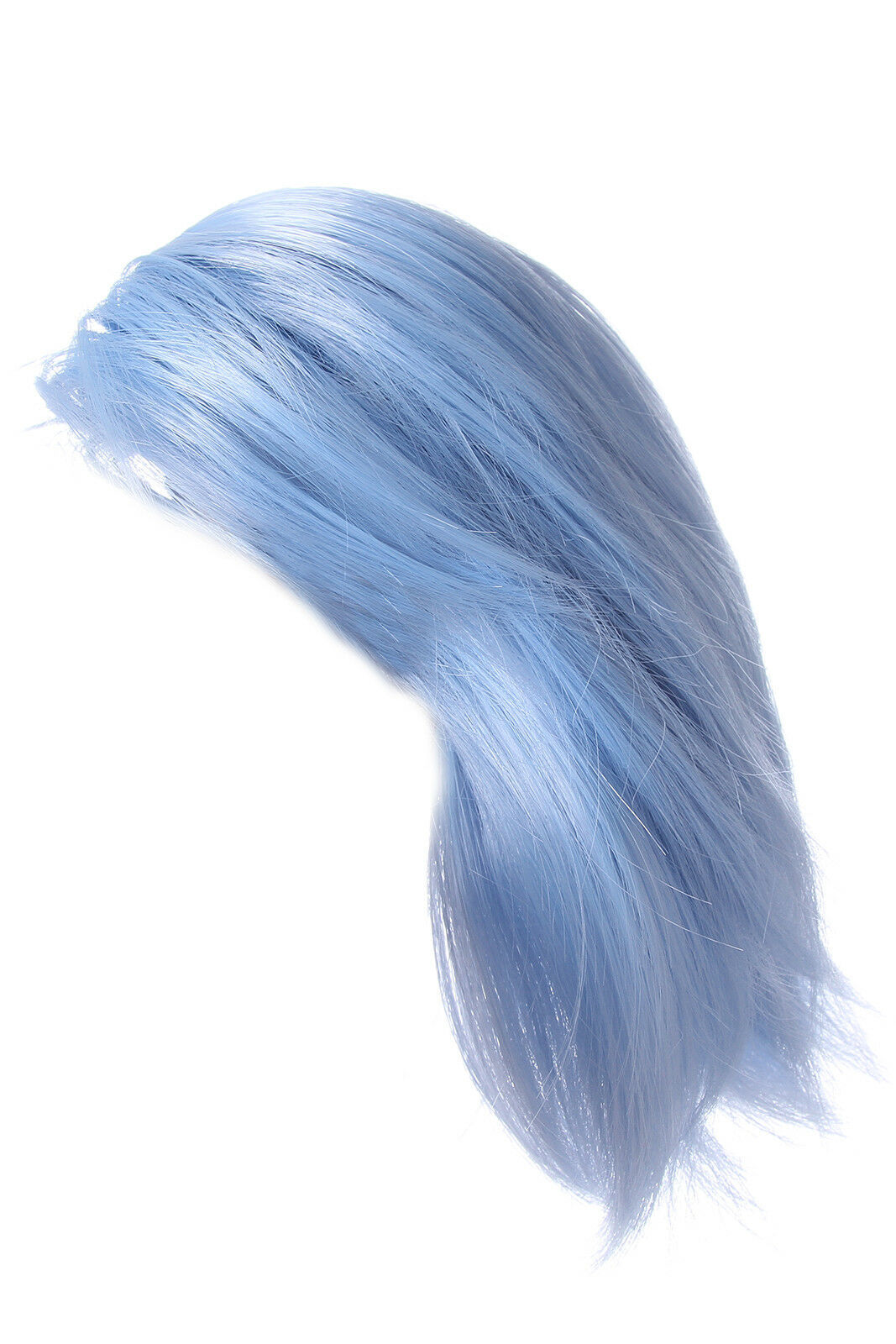 Sallyface Sally Face Sally Sal Cosplay Wig Blue Short Clipon Ponytails