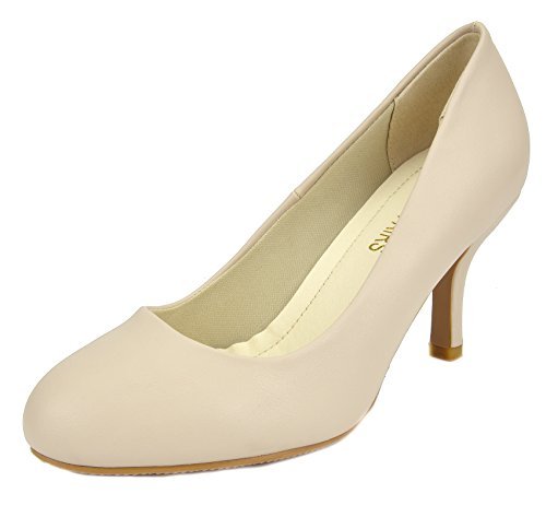 CHANEL Suede Satin Cap Toe Low Heel Pumps 39 Beige Black 467974