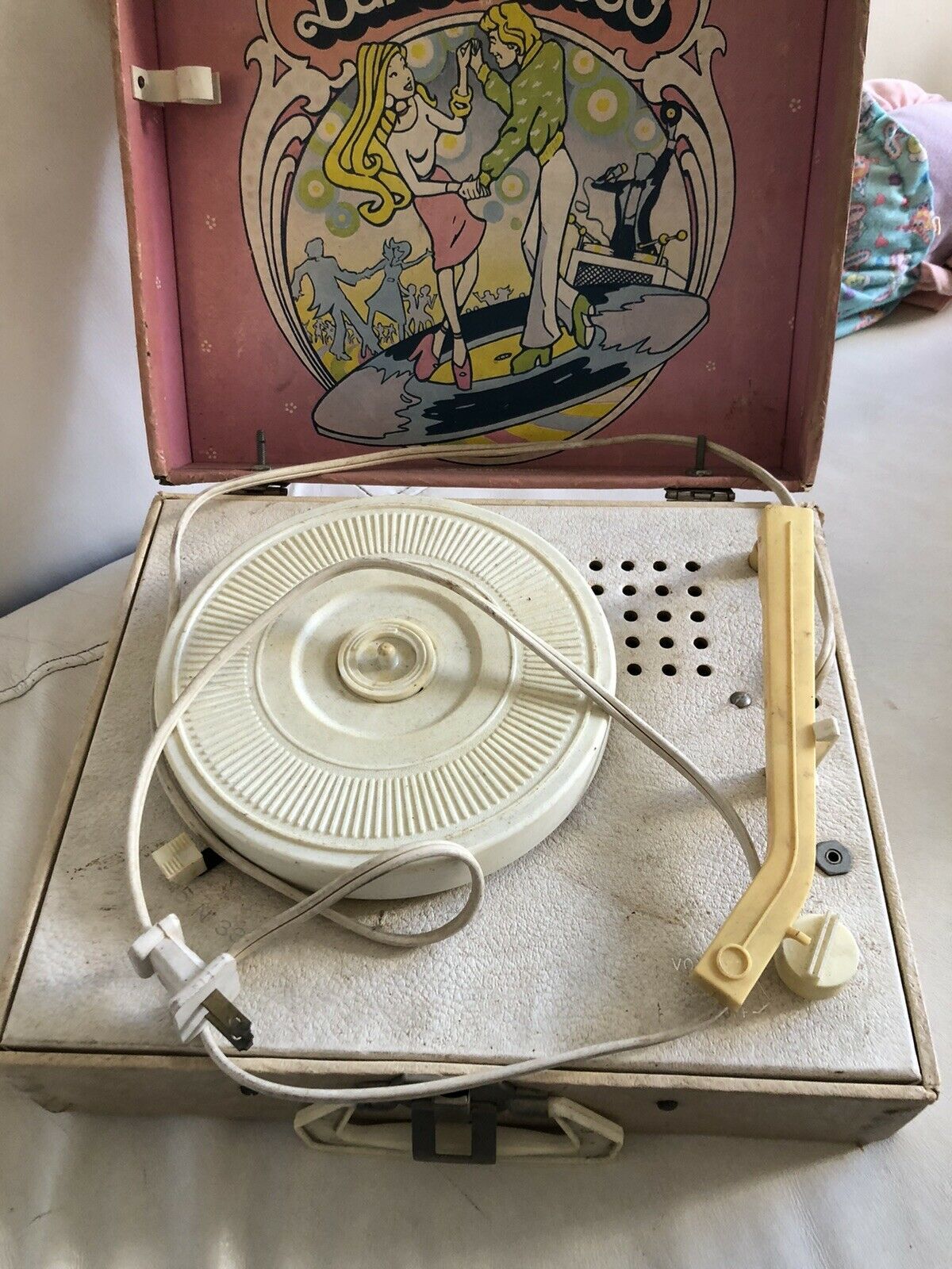 VINTAGE 1976 Mattel Barbie Disco Record Player - Vintage Record Players