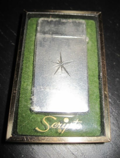 Primary image for Vintage SCRIPTO BUTANE Silver Tone Gas Butane Lighter c/w Original Box