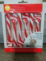 Wilton Peppermint  Flavored Candy Spoons 6 in a Package. NEW ~SHIPN24 - $14.73