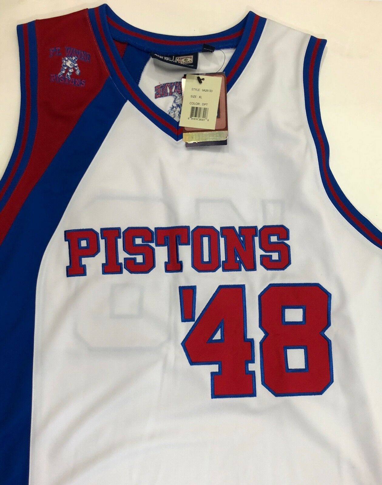 G III Detroit Pistons Fort Wayne XL Basketball Jersey Historical 1948