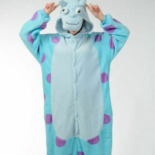 Unisex Pajamas Kigurumi Cosplay Costume Animal Pyjama Sleepwear  Monster Sully S