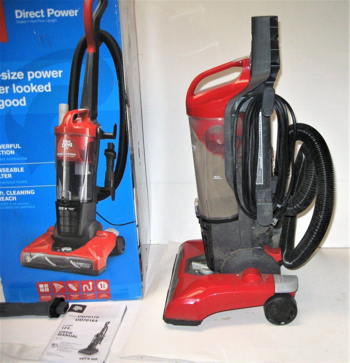 Dirt Devil Direct Power Upright Vacuum Cleaner, UD70164 - Vacuum Parts ...