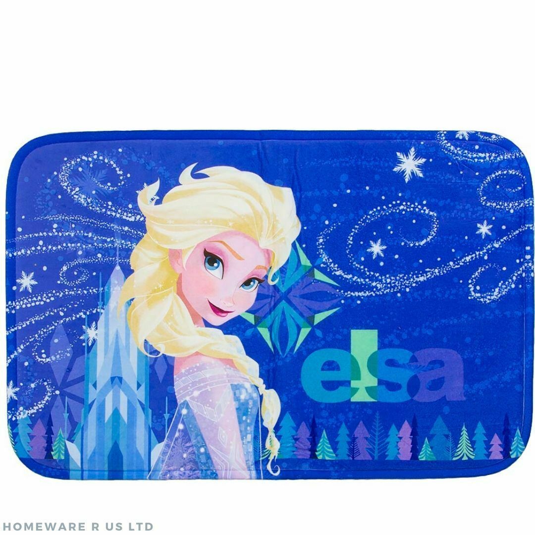 Mädchen Kinder Disney Eiskönigin Teppich Schlafzimmer / Matte Blau Elsa 40X60CM