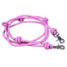 8 Ft Hilason Mountain Rope Knotted Barrel Horse Rein Round Trigger Snap Pink U-5 - $15.83