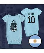 Argentina Messi Champions 3 stars FIFA World Cup Qatar 2022 Blue Baby Bo... - $26.99