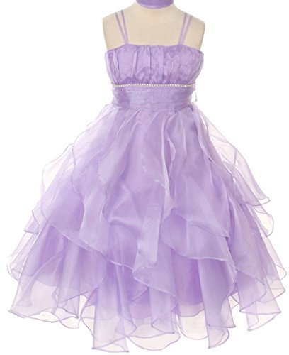 Little Girls Dreamer pepi Crystal Pleated Multi Layered Pageant Easter ...