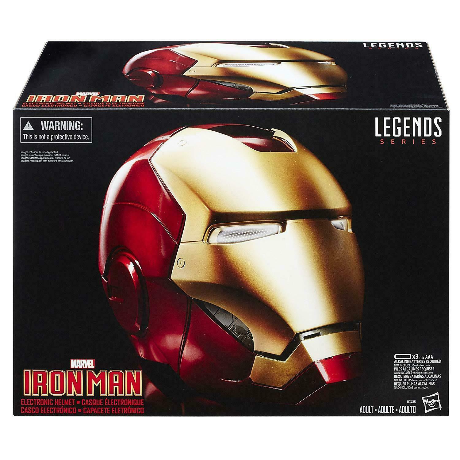 Hasbro Marvel Legends Avengers Iron Man Electronic Helmet 1:1 Scale Replica New