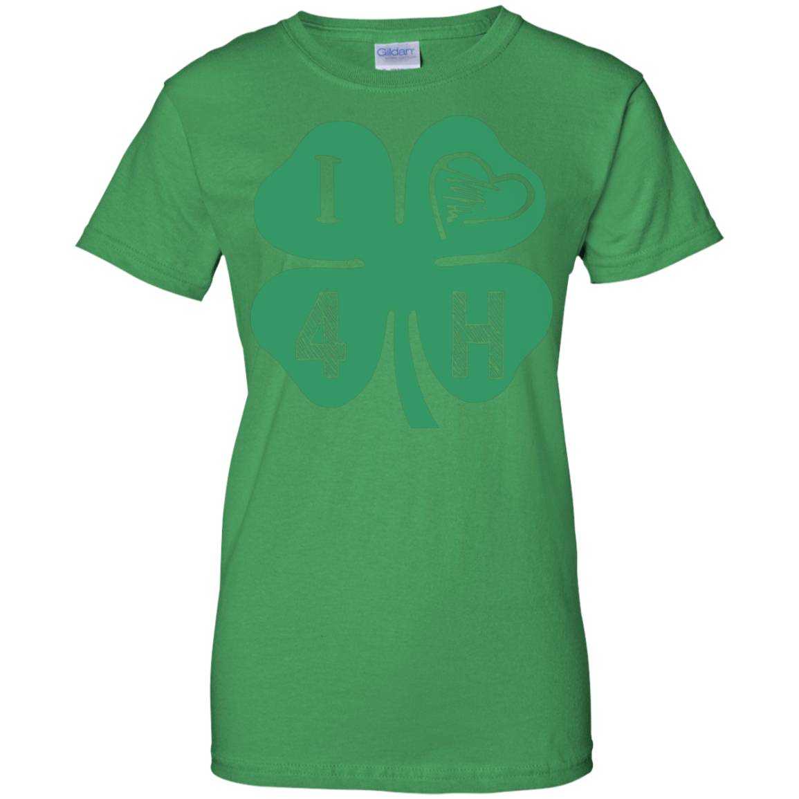 4h Apparel For 4-h Teammates - I Love 4-h Clover Heart Women T-shirt 