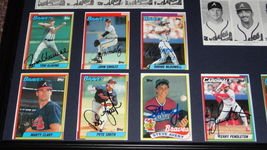 1991 Atlanta Braves Team Signed Framed 18x24 Photo Display NL Champs image 3