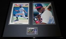 Frank Thomas Signed Framed 16x20 Photo Set JSA White Sox image 1