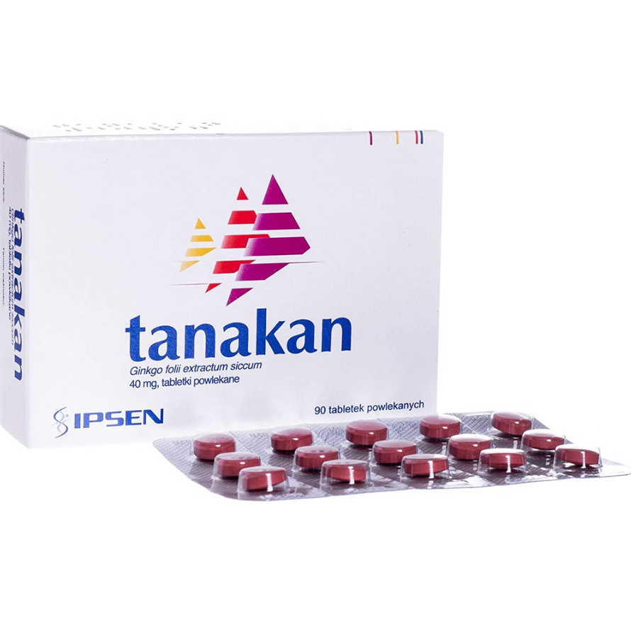40mg x 90 Tablets Tanakan Ginkgo Biloba Extract Product of France EXPRESS SHIP