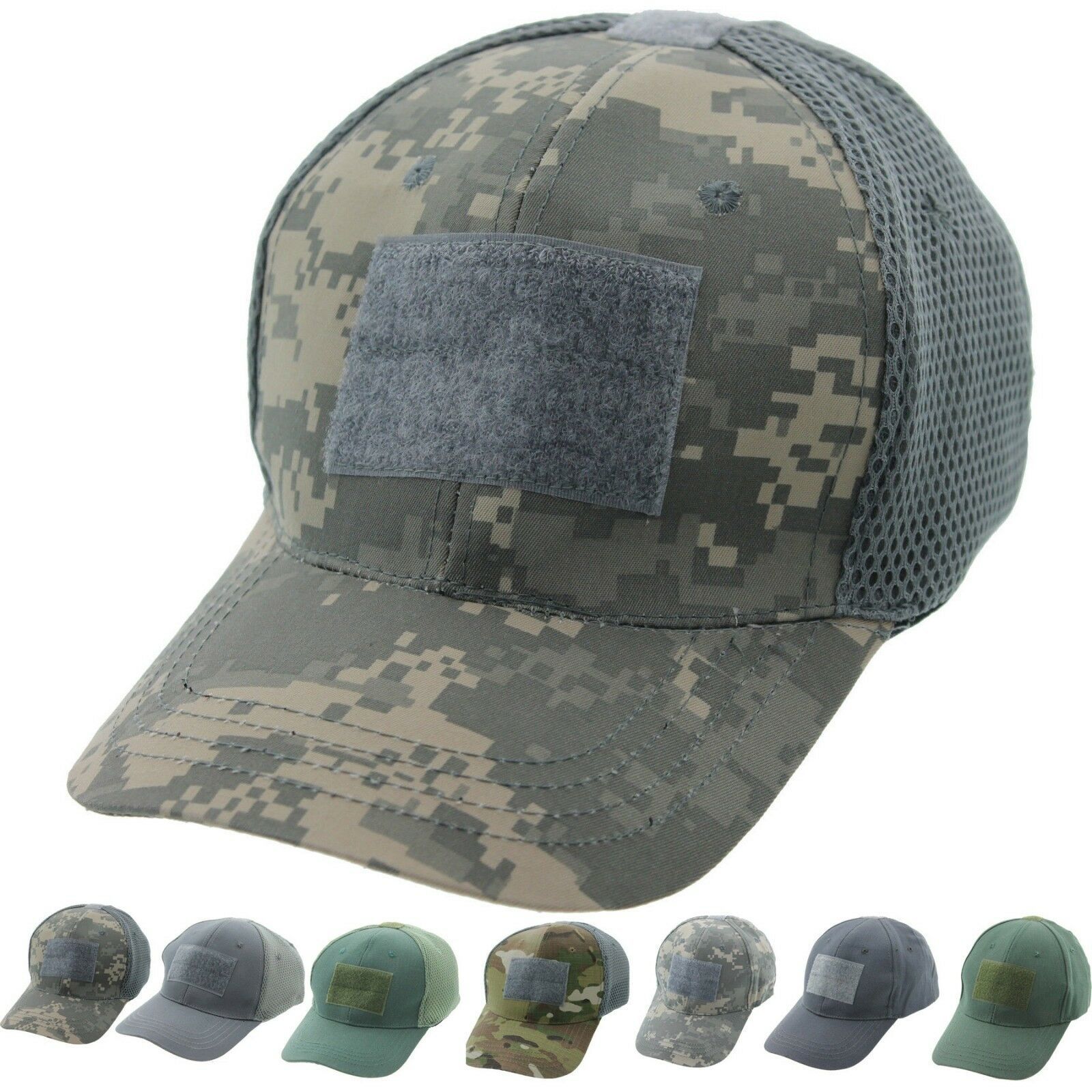 10 Pack Wholesale Tactical Operator Cap Adjustable Hook Loop Military