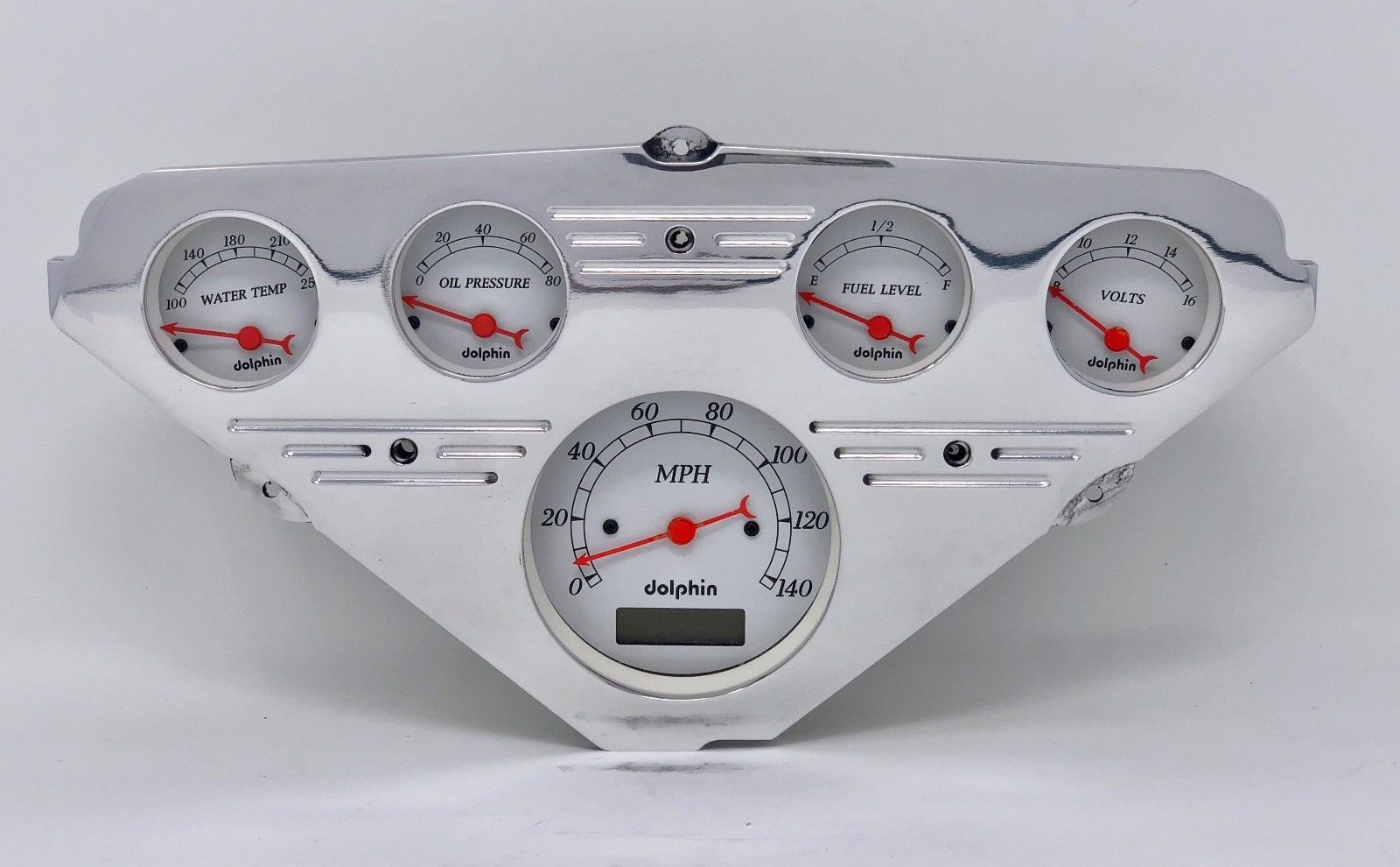 1955 1956 1957 1958 1959 Chevy Truck 5 Gauge Dash Cluster White Gauges 5305