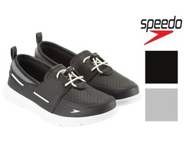 Speedo Women's Port Black or Grey Lightweight Breathable Water Boat Shoes NIB