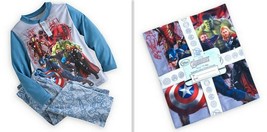 Disney Store Boys 2-Pc Pajama Set Avengers Marvel Hero Pants & Long Sleeve Top 4 - $19.99