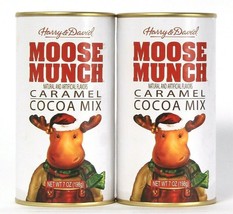 2 Cans Harry & David 7 Oz Moose Much Caramel Cocoa Mix BB 8/2023