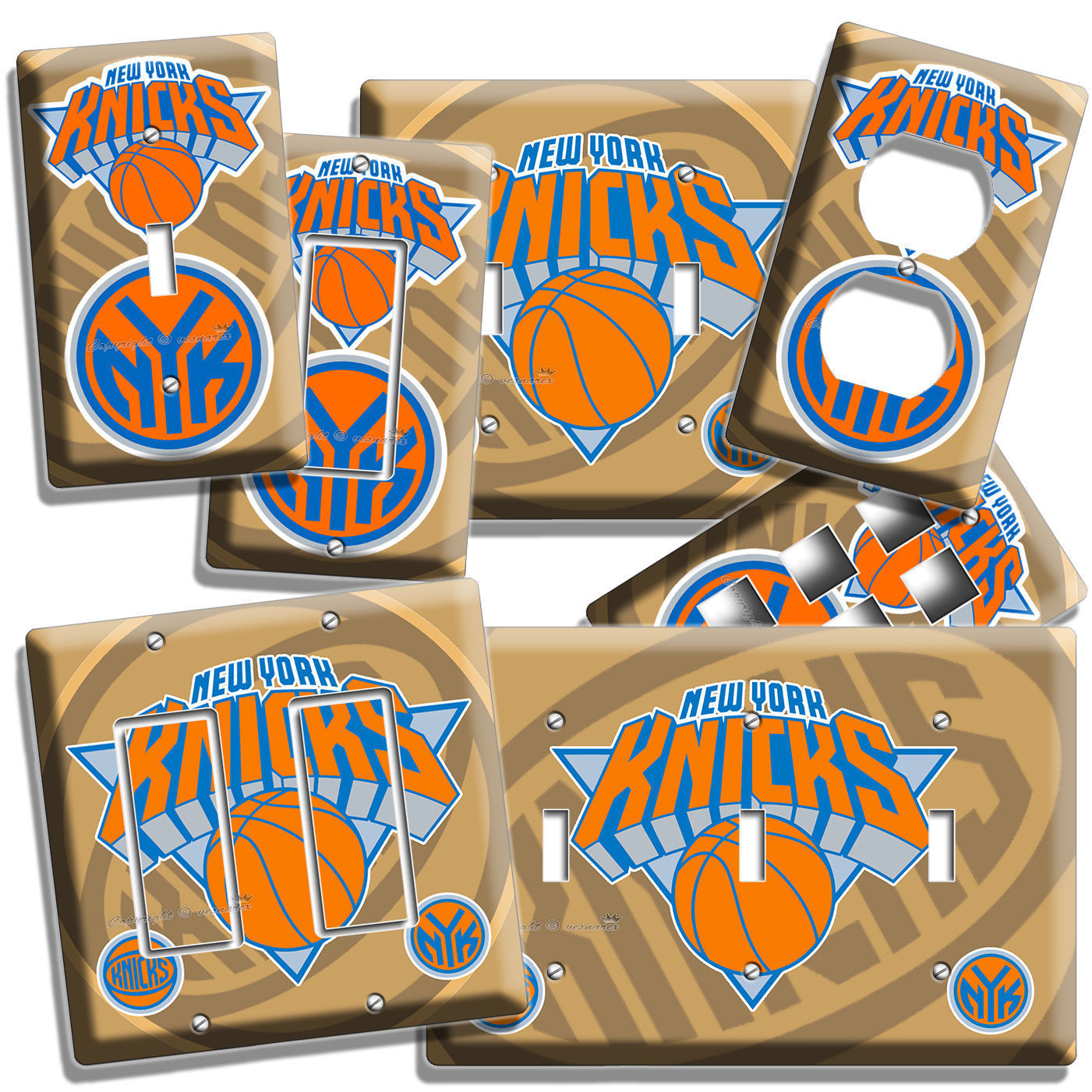 NYK NEW YORK KNICKS BASKETBALL NY TEAM LOGO LIGHT SWITCH OUTLET WALL PLATE COVER