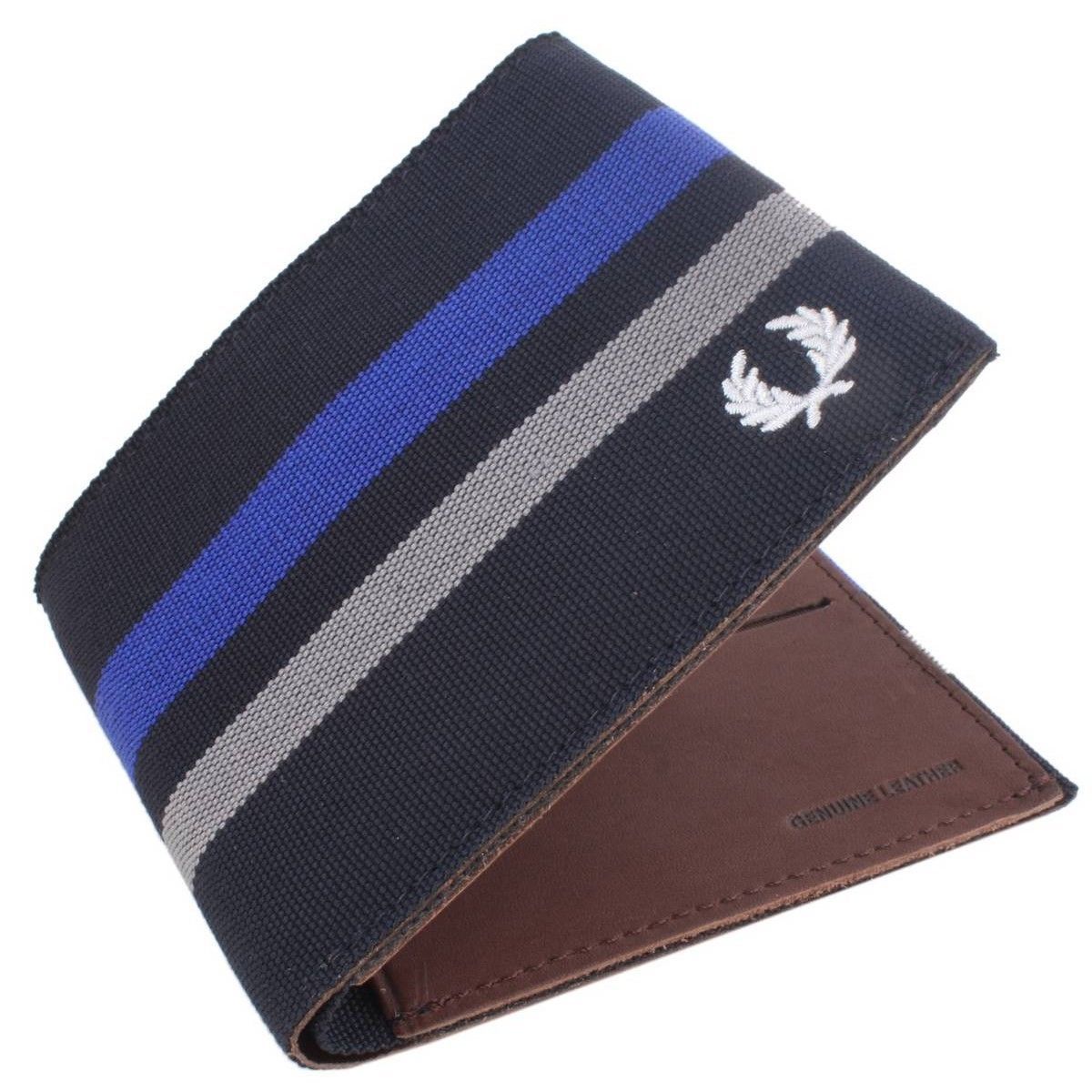 Fred Perry Cut N Sew Tipped Billfold Wallet TAN L8233-448