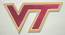 Virginia Tech Hokies~Embroidered PATCH~3 1/2" x 1 3/4"~Iron or Sew~NCAA~ACC  - $4.75