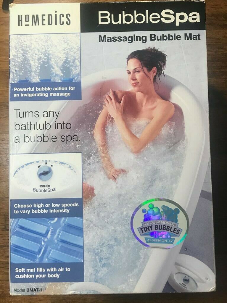 Homedics Bubble Spa BMAT1 Massaging Air Filled Bubble Bath Mat w/ Heat