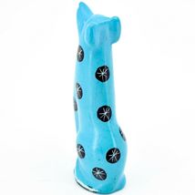 Tabaka Chigware Hand Carved Kisii Soapstone Light Blue Puppy Dog Figure Kenya image 3
