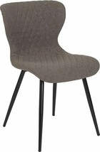 Durable Bristol Contemporary Upholstered Chair in Gray Fabric - $109.42